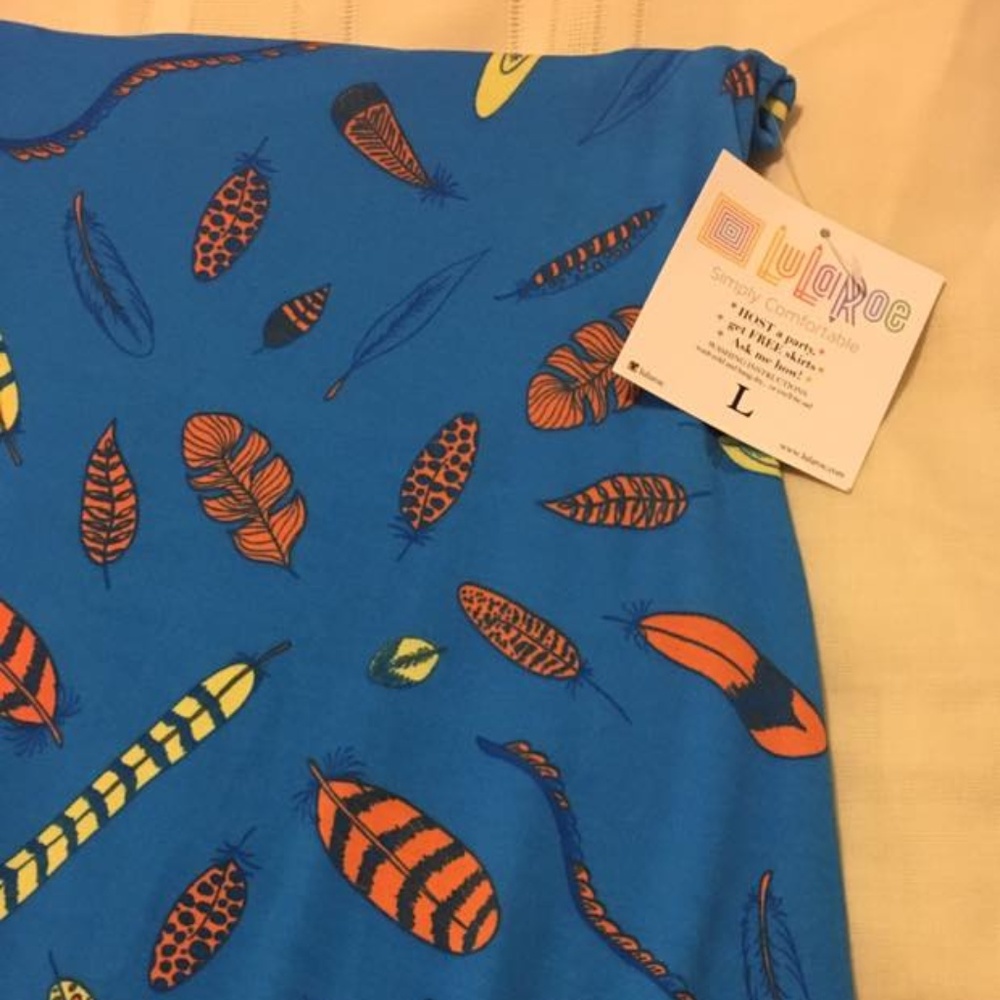 lularoe large Maxi Feather animal print skirt